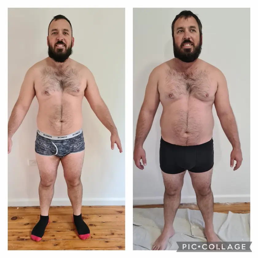 Tribe41 member after and before challenge image